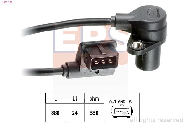 EPS Krumtapsføler 1.953.158 Krumtapaksel sensor EPS BMW X4 1.953.158