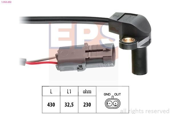 EPS Krukassensor 1.953.202 Krukas-sensor EPS NAVARA 1.953.202 goedkoop