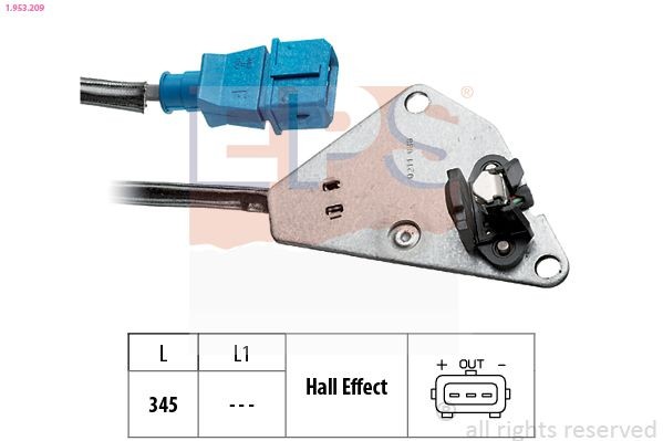 EPS Nokkenassensor 1.953.209 Fiat TIPO Nokkenassensor EPS 1.953.209