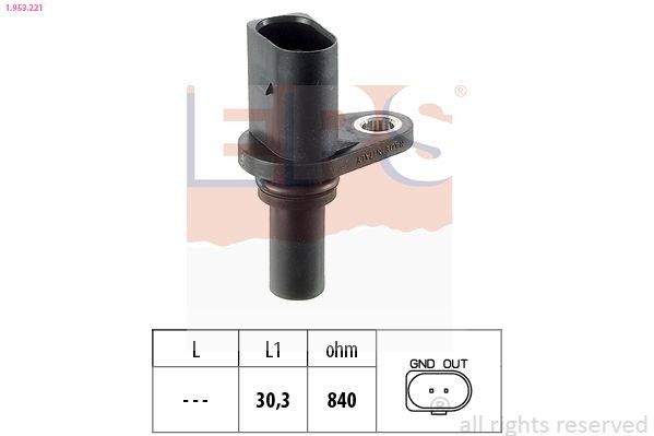 EPS Drehzahlsensor, Automatikgetriebe 1.953.221 1.953.221 Geschwindigkeitssensor VW ID.4 EPS kaufen