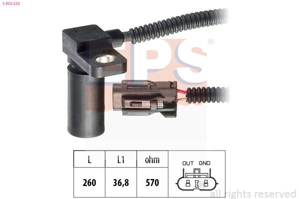EPS RPM Sensor, automatic transmission 1.953.232 MERCEDES-BENZ 170 EPS speed sensor 1953232