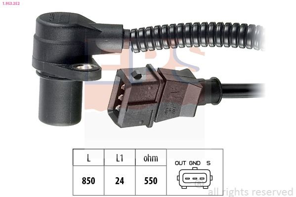 EPS Gerador de impulsos, cambota 1.953.252 1.953.252 Sensor da cambota EPS HYUNDAI GETZ