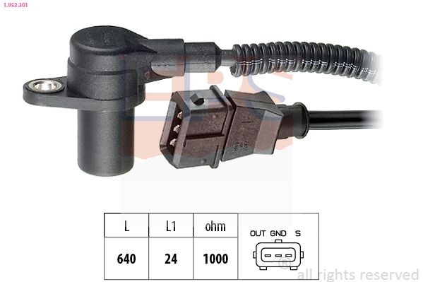 EPS Impulssianturi, kampiakseli 1.953.301 CITROËN Pulssianturi EPS 1.953.301