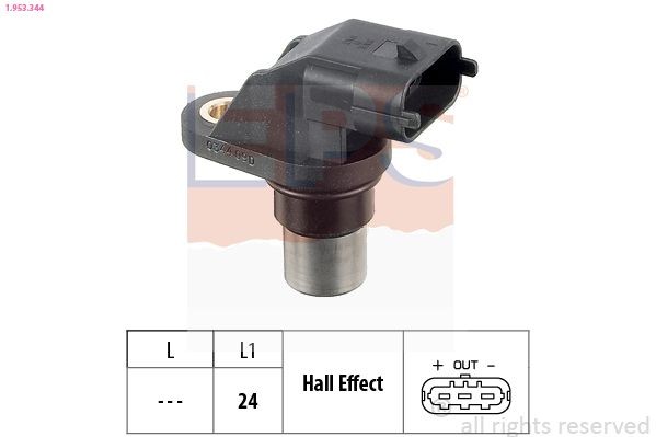 EPS Wielsnelheidssensor 1.953.344 1.953.344 BDP-sensor PORSCHE 718 EPS