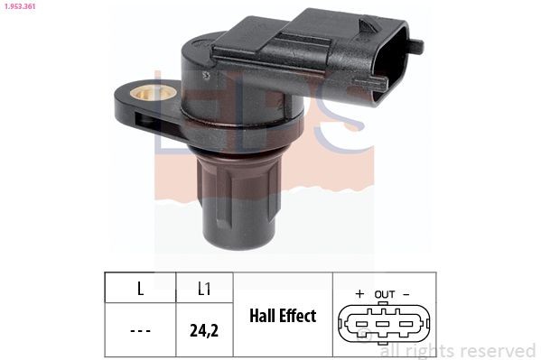 EPS Nokkenassensor 1.953.361 EPS 1.953.361 originele Nokkenas-positiesensor VAUXHALL MERIVA prijs