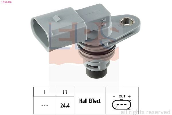 Nokkenassensor EPS 1.953.368 EPS 1.953.368: Nokkenas-sensor Volkswagen FOX 2004