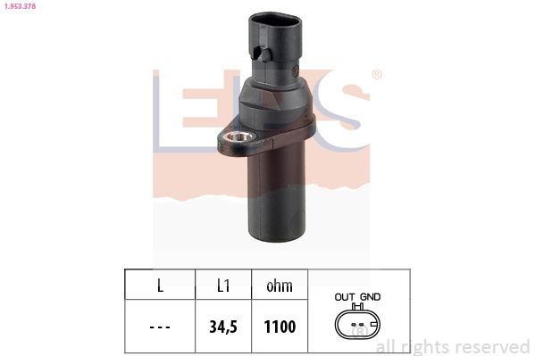 EPS Gerador de impulsos, cambota 1.953.378 Sensor de rotações gestão do motor EPS Fiat SCUDO 1.953.378