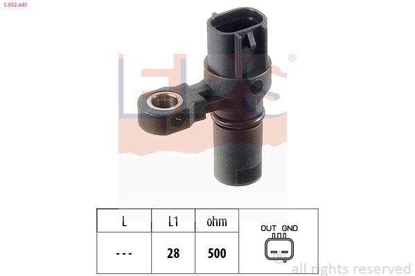 EPS Sensor da velocidade de rotação, cx. de vel. automática 1.953.441 1.953.441 Sensor velocidade EPS SKODA FAVORIT