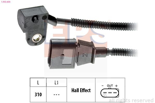 EPS Sensor, knastakselposition 1.953.456 EPS 1.953.456 Sensor, knastakselposition DODGE Caliber Hatchback 2.2 CRD 163 HK 2010