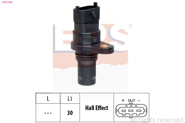 EPS Sensor, kamakselposisjon 1.953.466 Kamakselsensor EPS BERLINGO 1.953.466 billige