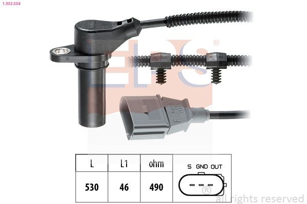 EPS Impulssianturi, kampiakseli 1.953.504 1.953.504 EPS Kampiakselin asentotunnistin Audi A7 hinta