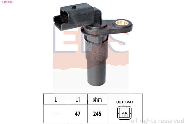 EPS Capteur PMH 1.953.536 Dacia SANDERO Capteur d'angle vilebrequin EPS 1.953.536