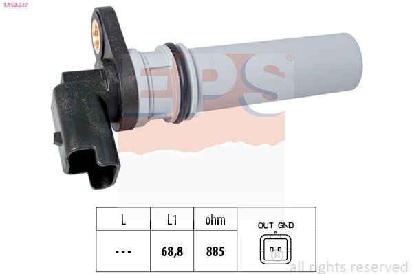 EPS Snímač otáčok 1.953.537 1.953.537 Snímač otáčok kľukového hriadeľa ALFA ROMEO 147 EPS
