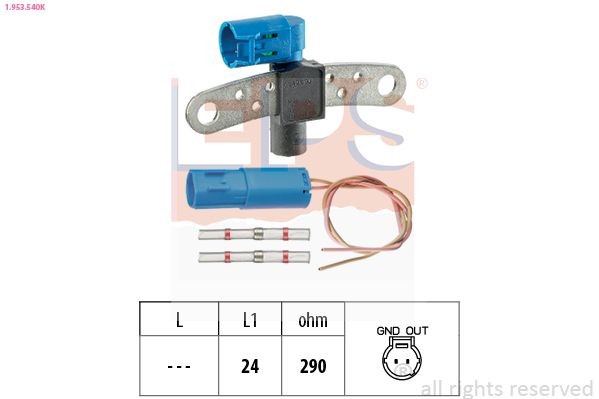 EPS Gerador de impulsos, cambota 1.953.540K Sensor de velocidade EPS Nissan X-TRAIL 1.953.540K