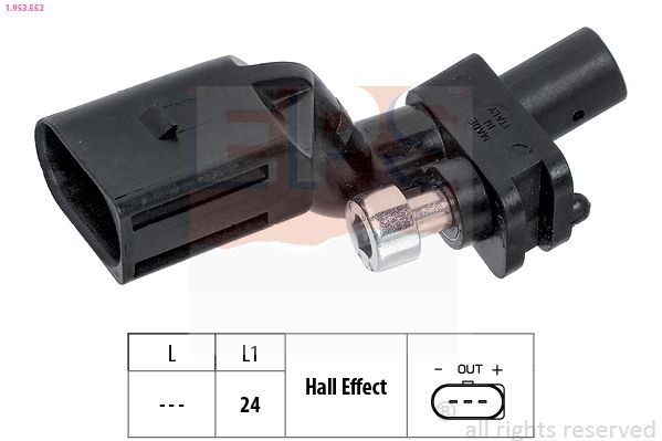 EPS Generatore di impulsi, Albero a gomiti 1.953.552 1.953.552 Sensore giri motore EPS Volkswagen BORA costo