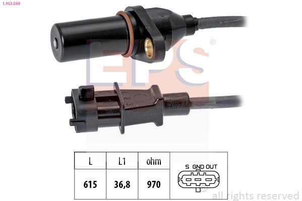 EPS Impulsgiver, veivaksel 1.953.569 Veivsensor EPS 100 1.953.569 billige