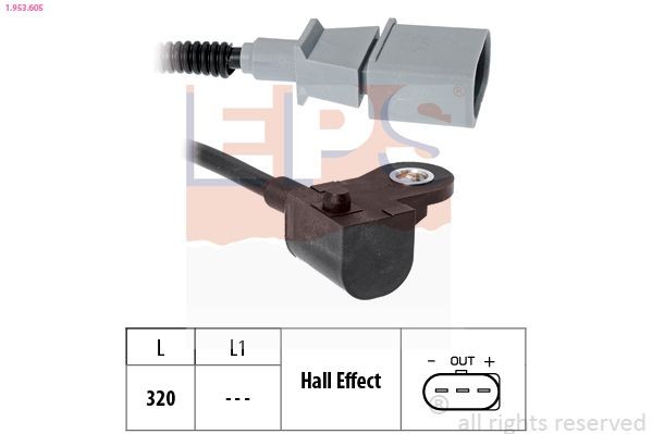 EPS Sensor, kamakselposisjon 1.953.605 Kamsensor EPS 140 1.953.605 billige