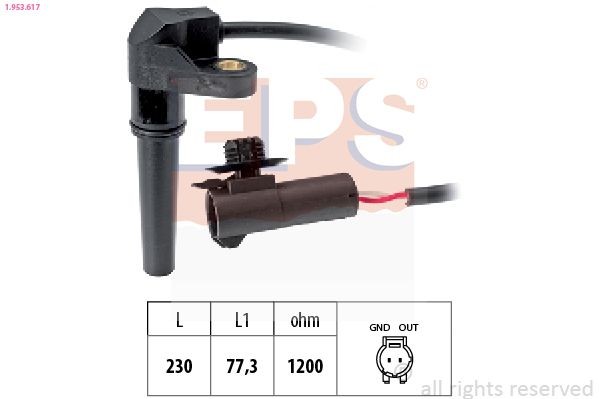 EPS Varvtalssensor, automatväxellåda 1.953.617 1.953.617 EPS sensor hastighet DACIA DUSTER