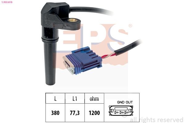 EPS Drehzahlsensor, Automatikgetriebe 1.953.618 1.953.618 Geschwindigkeitssensor SEAT Mii EPS kaufen