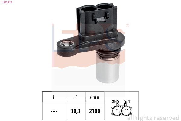 EPS Kurbelwellensensor 1.953.716 1.953.716 Kurbelwellensensor DAIHATSU MOVE EPS kaufen