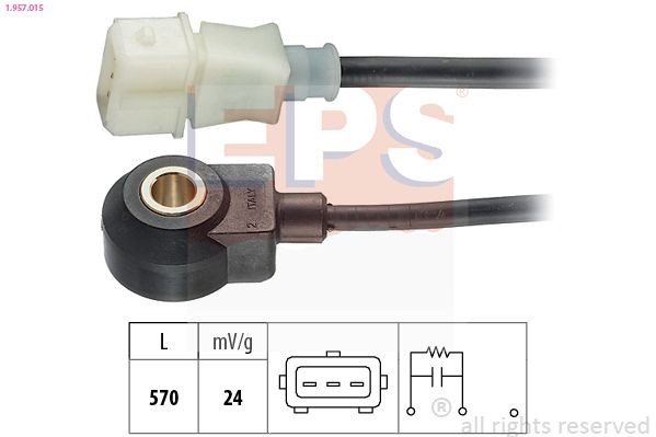 EPS Detonācijas devējs 1.957.015 Detonācijas sensors EPS Chevrolet BLAZER S10 1.957.015