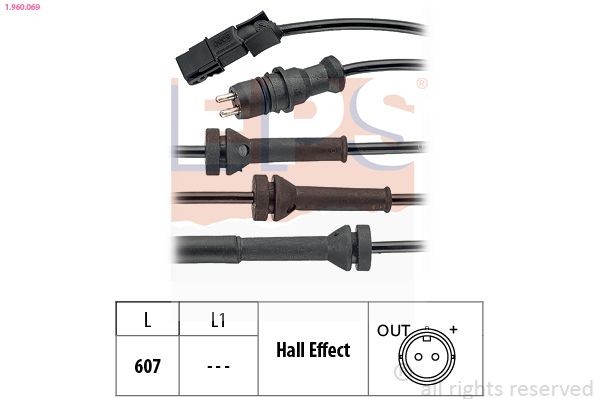 EPS Capteur ABS 1.960.069 Renault GRAND SCÉNIC Capteurs ABS EPS 1.960.069