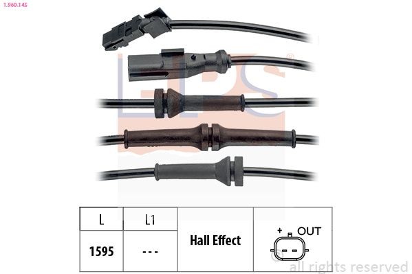 EPS ABS-givare 1.960.145 1.960.145 EPS abs-sensor Renault SCÉNIC