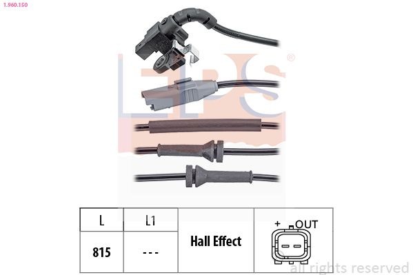 EPS ABS-Sensor 1.960.150 1.960.150 ABS Sensor EPS SAAB 9000