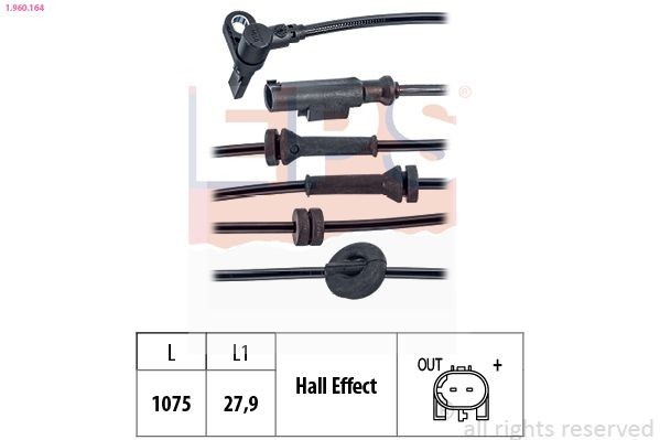 EPS ABS-givare 1.960.164 1.960.164 EPS abs-sensor FIAT CROMA