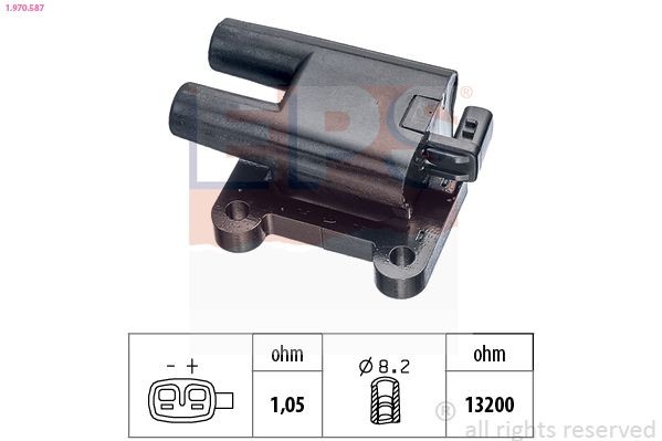 EPS Zapaľovacia cievka 1.970.587 Indukčná cievka EPS COUPE 1.970.587 lacné