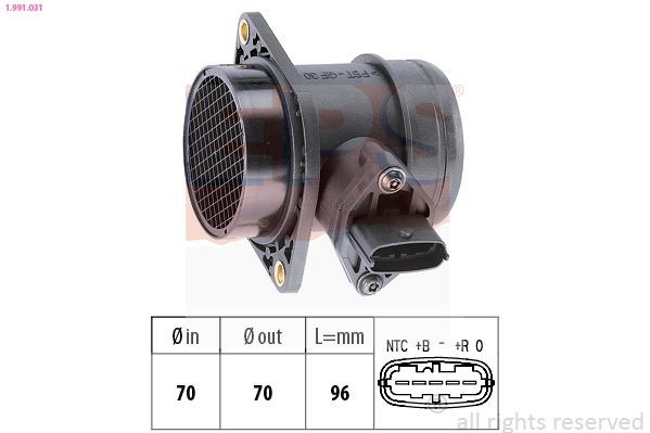 Debimetro EPS 1.991.031 EPS 1.991.031 Sensore MAF LADA NIVA 2025