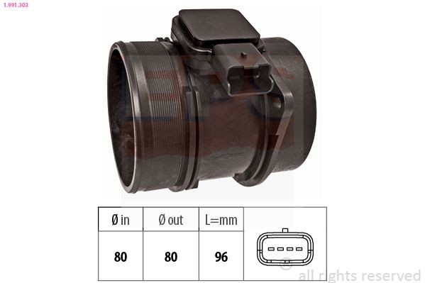EPS Medidor de massa de ar 1.991.303 Sensor de fluxo de ar EPS 1007 1.991.303 baratos