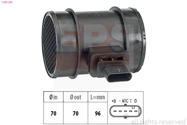 EPS Merač hmotnosti vzduchu 1.991.341 Merač hmotnosti vzduchu EPS AGILA 1.991.341 lacné