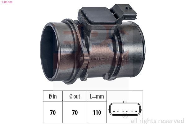 EPS Luftmassenmesser (LMM) 1.991.363 1.991.363 EPS LMM Tabelle