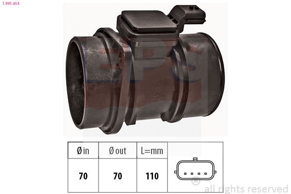 EPS Luftmassenmesser (LMM) 1.991.454 Luftmassenmesser EPS Mitsubishi GRANDIS 1.991.454