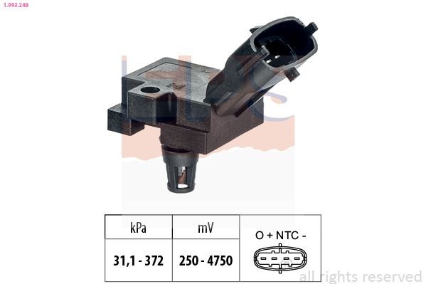 EPS Sensore, Pressione alimentazione 1.993.248 1.993.248 Sensore pressione turbo EPS CHEVROLET SILVERADO costo