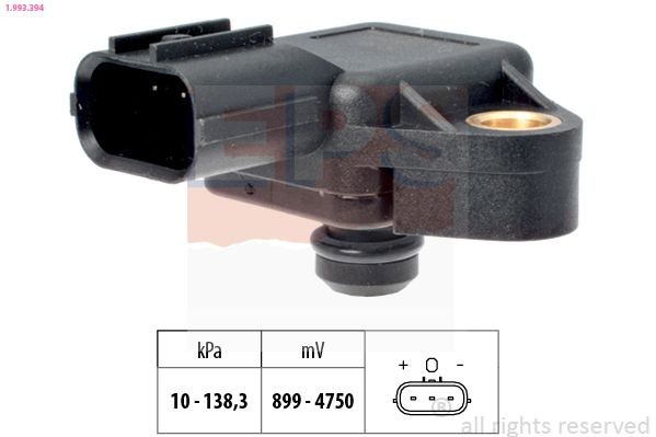 Sensor, temperatura do ar de admissão EPS 1.994.002 EPS 1.994.002: Sensor temperatura do ar de admissão Opel VIVARO 2020