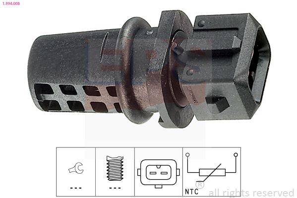 EPS Sensor, innsugningsluft temperatur 1.994.008 Sensor innsugningsluft temperatur EPS NV200 1.994.008 billige