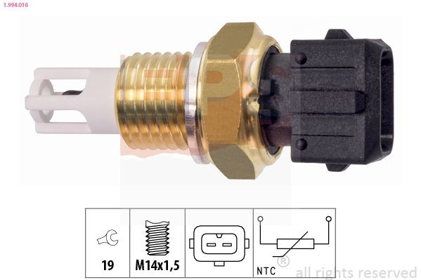 EPS Sensor, temperatuur binnenkomende lucht 1.994.016 Temperatuurvoeler EPS FREEMONT 1.994.016 goedkoop
