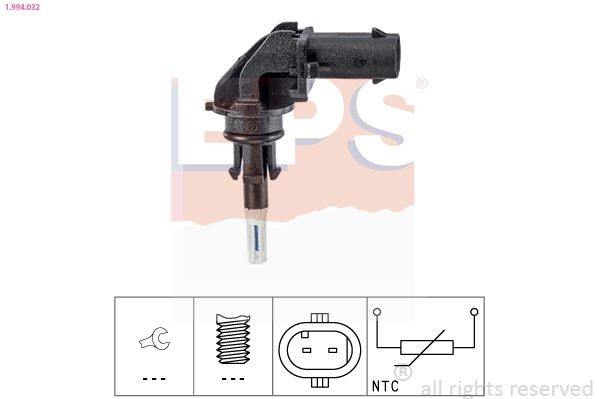 EPS Sensor, innsugningsluft temperatur 1.994.032 Sensor innsugningsluft temperatur EPS Dacia SANDERO 1.994.032