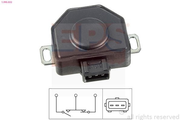 EPS Andur, drosselklapiasend 1.995.032 EPS 1.995.032 Drosselklapiandur Kia SEPHIA odav