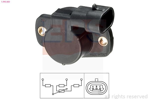 EPS Andur, drosselklapiasend 1.995.083 1.995.083 Drosselklapiandur FIAT TIPO EPS