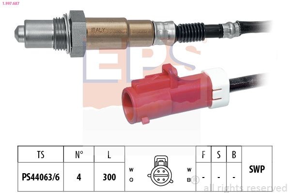 EPS Lambdasonde 1.997.687 1.997.687 Lambdasonde MAZDA BT-50 EPS