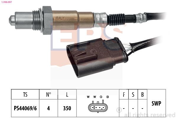 EPS Lambda andur 1.998.097 Lambda andur EPS Alfa Romeo 164 1.998.097