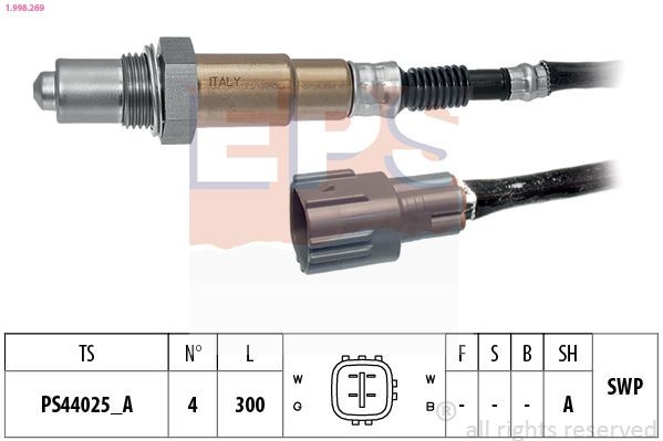 EPS Lambda sonda 1.998.269 1.998.269 Lambda sonda TOYOTA CORONA EPS