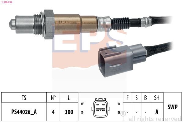 EPS Lambdasonde 1.998.294 Toyota HILUX Pick-up Regelsonde EPS 1.998.294