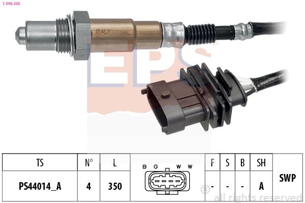 EPS Αισθητήρας λάμδα 1.998.305 Αισθητήρας λάµδα OPEL EPS 1.998.305