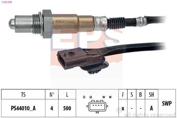 EPS Lambdasonde 1.998.308 Lambdasensor EPS Renault SAFRANE 1.998.308