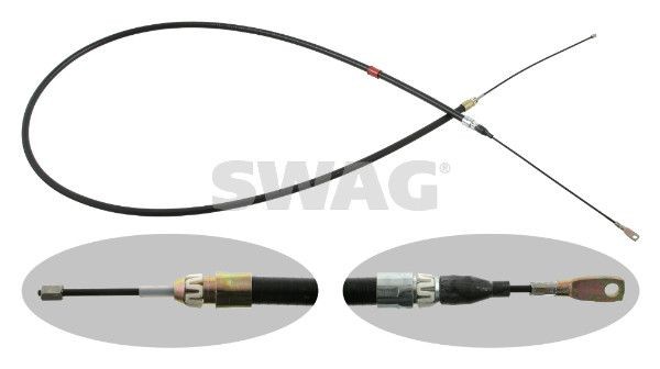 SWAG Håndbremsekabel 10 90 1667 SWAG 10901667 W124 Coupe (C124) Håndbremsekabel pris