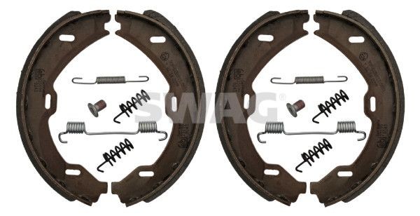 SWAG Piduriklotside komplekt, seisupidur 10 92 3199 SWAG 10923199 Käsipidur Mercedes C215 hind